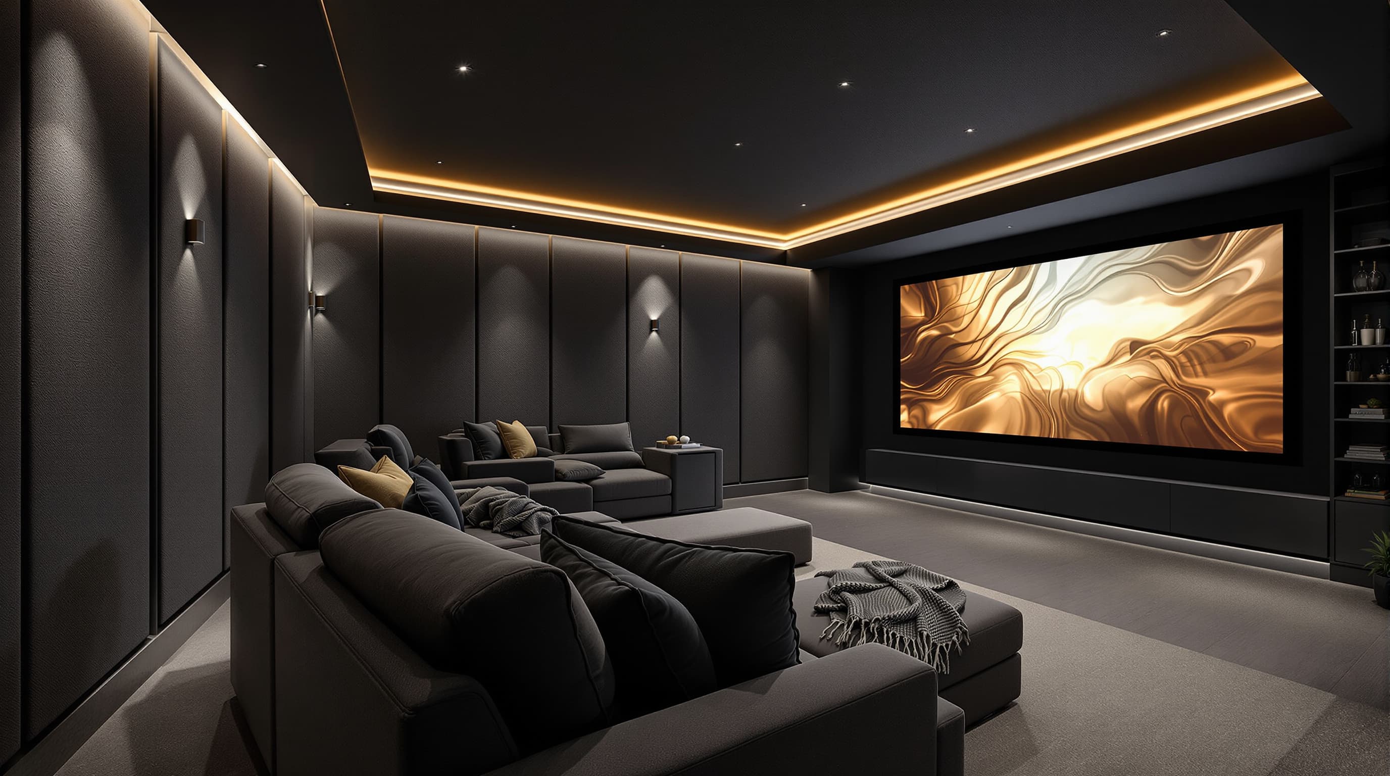 Cinema: The screen wakes, the stars appear and the room disappears. Everyone in the family knows which button to press.